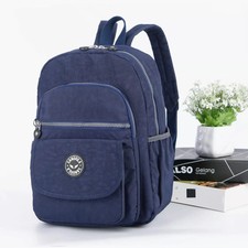 Adults Kids Crinkle Nylon Medium Backpack School Lightweight Waterproof Rucksack