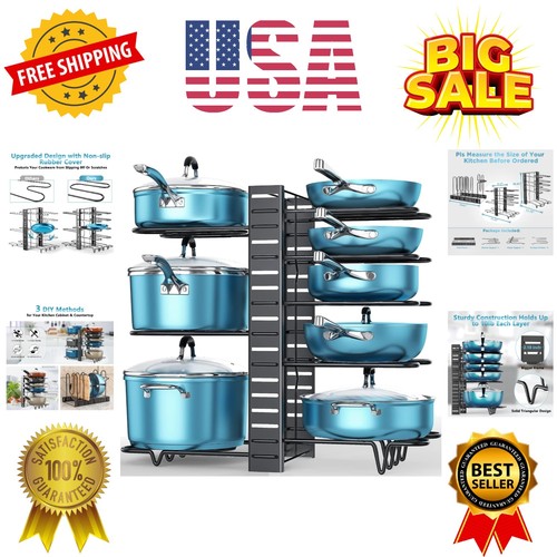 Pots and pans organizer for - pots,