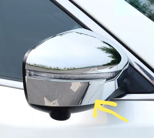 Chrome wing mirror cover caps - mirror,