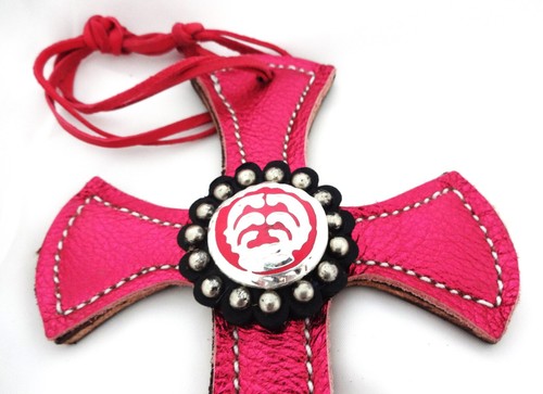 Saddle cross pink metallic - saddle,