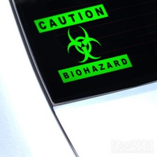 Biohazard Caution Vinyl Decal