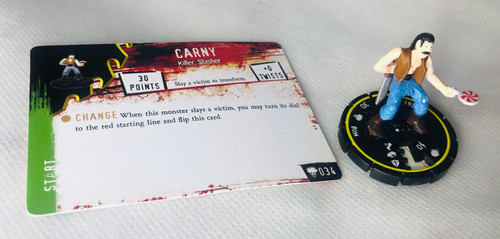 Horrorclix carny 034 - carny, yellow