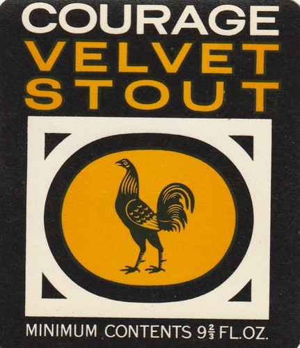 Beer bottle label courage - beer,