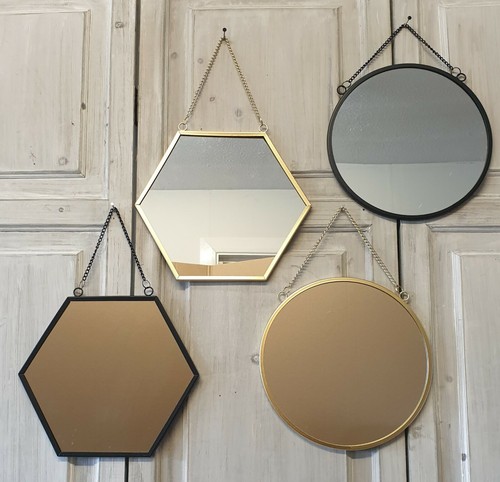 Black gold hanging - gold, wall