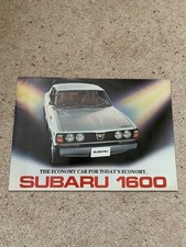 Subaru Car Sales Brochure