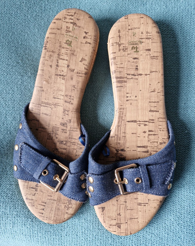 Ladies slip sandals - on,