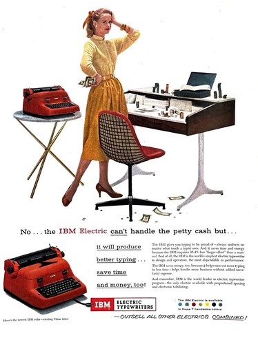 1957 ibm electric typewriter - ibm,