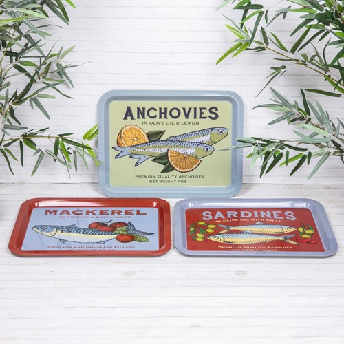 Fish tin metal - tin,