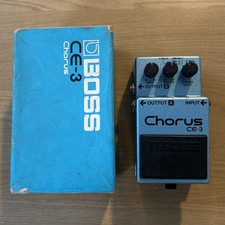 Vintage Boss CE-3 Stereo Chorus Guitar Pedal - MIJ black label, with box