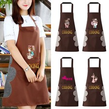 UK Classic Chef Apron Kitchen Waterproof Pocket Cook Catering Unisex BBQ Apron