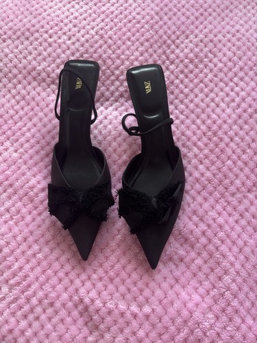 Zara black kitten heels - black, eu