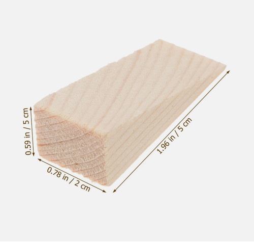 Wooden door stop wedge heavy - wooden,