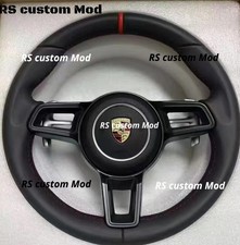 BLACK LEATHER Porsche Steering