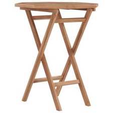 Folding Garden Table 60x60x75 cm Solid Teak Wood vidaXL