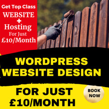 Full WordPress Website Design  For Fencing Services | Just £10/Month
