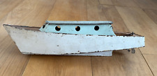Large Vintage 40s/50s Model Cabin Cruiser Boat All Metal Motorised 67cm x 17cm