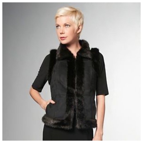Eva faux fur trim - by,