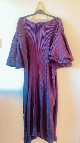 Pleated purple dress - ,