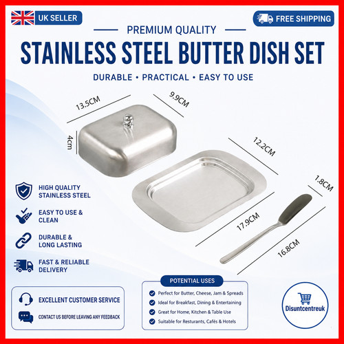 Stainless steel butter - stainless, dish