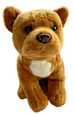 RED STAFFORDSHIRE BULL TERRIER FAITHFUL FRIENDS 26cm STAFFY CUDDLY SOFT TOY DOG