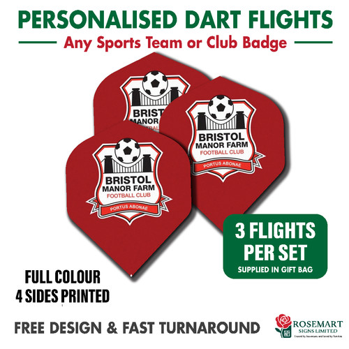 Personalised dart flights any - dart,