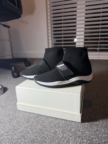 Black prada sock high - black,