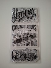 Clear Craft Stamps Inkadinkado Celebrations Card Making Arts Craft Unused