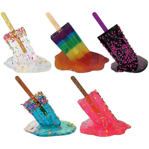 Melted ice cream ornaments - melted,