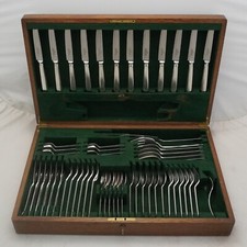 NORWEEN Design ROBERTS & BELK Vintage Silver Service 60 Piece Canteen of Cutlery