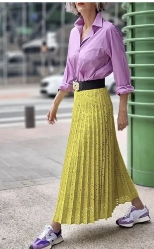 Zara pleated midi - skirt, with