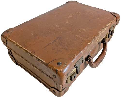Brown leather vintage 1960 - brown,