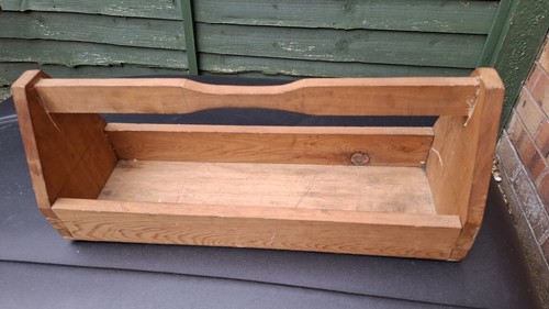 Carpenters wooden tool caddy - tool,