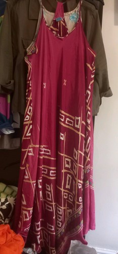 Stunning maxi satin dress - satin,
