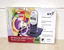 BT Diverse 4000 Classic Cordless Home Phone With Charger, SEALED