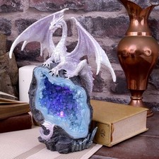 Dragon White Resin Geode