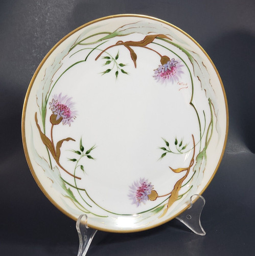 Antique vtg limoges plate - vtg,