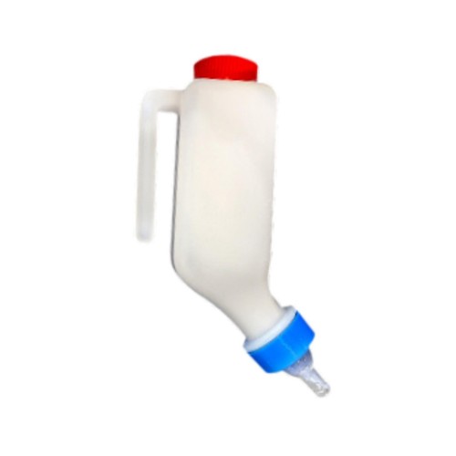 Goat milk feeder bottle with - goat,