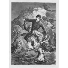 HUNTING 'Tailing' an Otter -