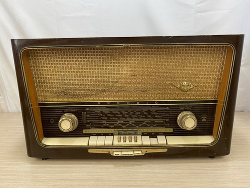 Grundig vintage wooden stereo - grundig,