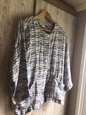 Sahara Blue & White 100% Linen