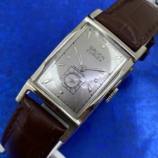 Vintage 1950 Man’s GRUEN CURVEX Stunning Gray Dial Fully Serviced & WARRANTY