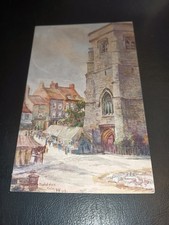 Artist Drawn, Market Place & Church, MALTON, Yorkshire - A. W. Hardy