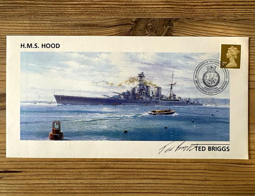 Hood ted briggs - h.m.s., signed