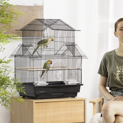 Pawhut metal bird cage with - cage,