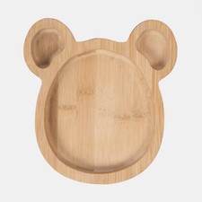 Wooden Bear Plate Kids Food