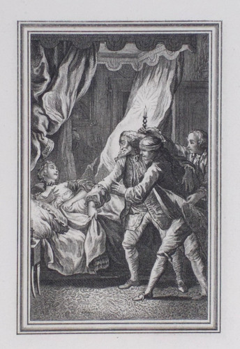 Old antique print erotica - antique,