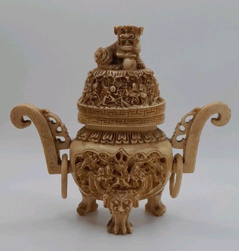 Vintage faux antique - , carved