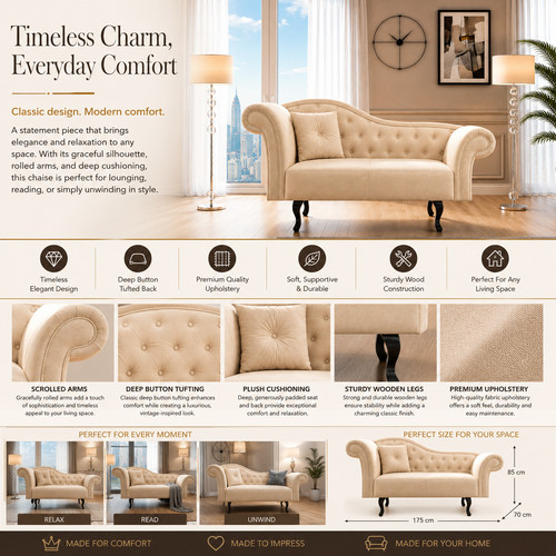 Antique tufted chesterfield - antique,