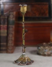 JAY STRONGWATER Tulip Candlestick Medium 10.5” Swarovski – Made in USA No Duty