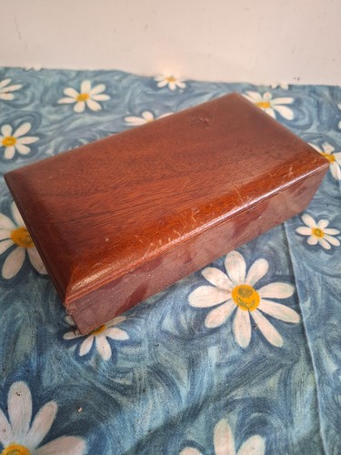 Vintage wooden box with - box, green